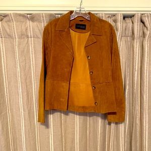 Vintage suede jacket, c 2003, S, EUC, Express